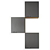Respekta Merle Hängeschrank (B x T x H: 100 x 34,6 x 168,3 cm, Grau, 3 Stk.) | BAUHAUS