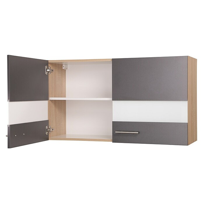 Respekta Merle Hängeschrank (B x T x H: 100 x 34,6 x 56,1 cm, Grau) | BAUHAUS