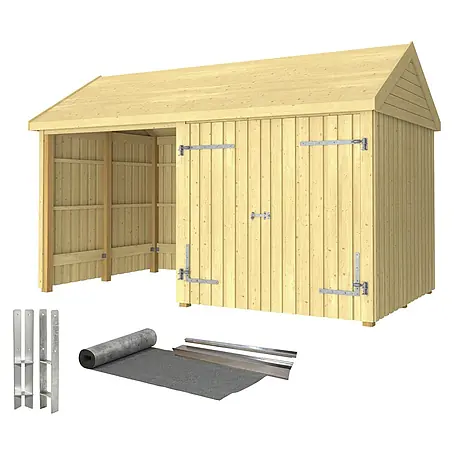 Plus  Gartenhaus Classic Multi offen mit Doppeltür