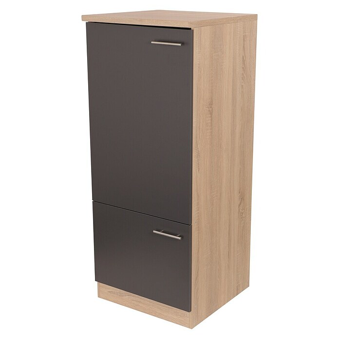 Respekta Merle Geräteumbauschrank (B x T x H: 60 x 60 x 144,8 cm, Grau, Für Kühlschrank) | BAUHAUS