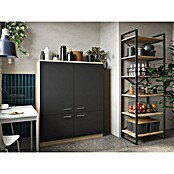 Respekta Merle Hochschrank (B x T x H: 120 x 60 x 144,9 cm, Schwarz) | BAUHAUS