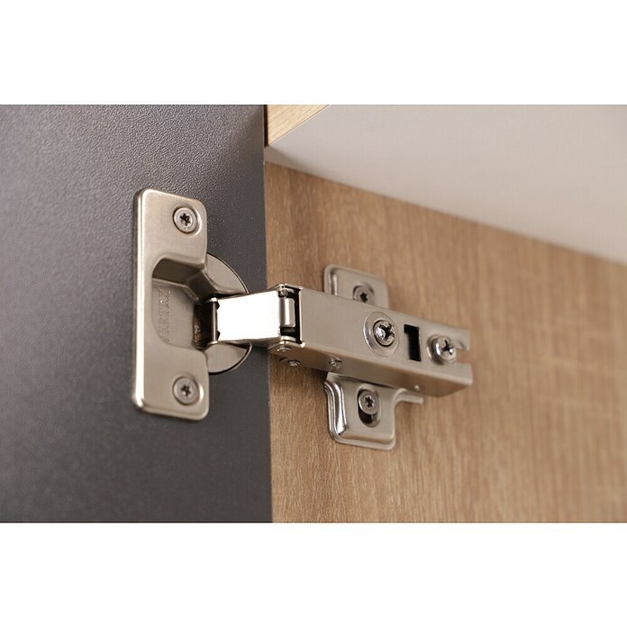 Respekta Merle Hängeschrank (B x T x H: 50 x 34,6 x 56,1 cm, Grau) | BAUHAUS