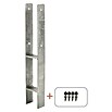 Plus H-Pfostenanker für Pfosten 9 cm (L x B x H: 6 x 9,1 x 60 cm, Silber) | BAUHAUS