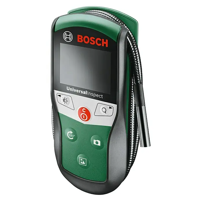 Bosch Cámara endoscópica Universal Inspect - Longitud cuello de cisne: 95 cm, Diámetro cabeza de cámara: 8 mm - La herramienta de cámara de inspección Bosch UniversalInspect con cuello flexible para inspeccionar lugares de difícil acceso.