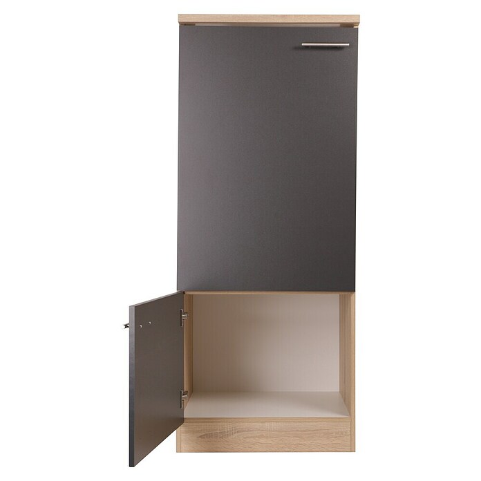 Respekta Merle Geräteumbauschrank (B x T x H: 60 x 60 x 144,8 cm, Grau, Für Kühlschrank) | BAUHAUS