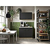 Respekta Merle Küchen-Set (100 x 60 x 200 cm, Schwarz) | BAUHAUS