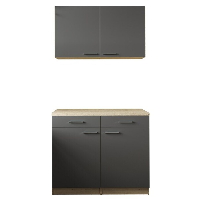 Respekta Merle Küchen-Set (100 x 60 x 200 cm, Grau) | BAUHAUS