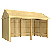 Plus Gartenhaus Classic Multi offen (Außenmaß inkl. Dachüberstand (B x T): 432 x 254 cm, Holz, Natur, Nur Gartenhaus) | BAUHAUS