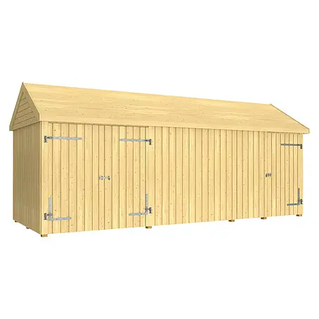 Plus  Gartenhaus Classic Multi mit Doppel- und Einzeltür