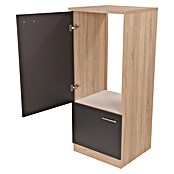 Respekta Merle Geräteumbauschrank (B x T x H: 60 x 60 x 144,8 cm, Grau, Für Kühlschrank) | BAUHAUS
