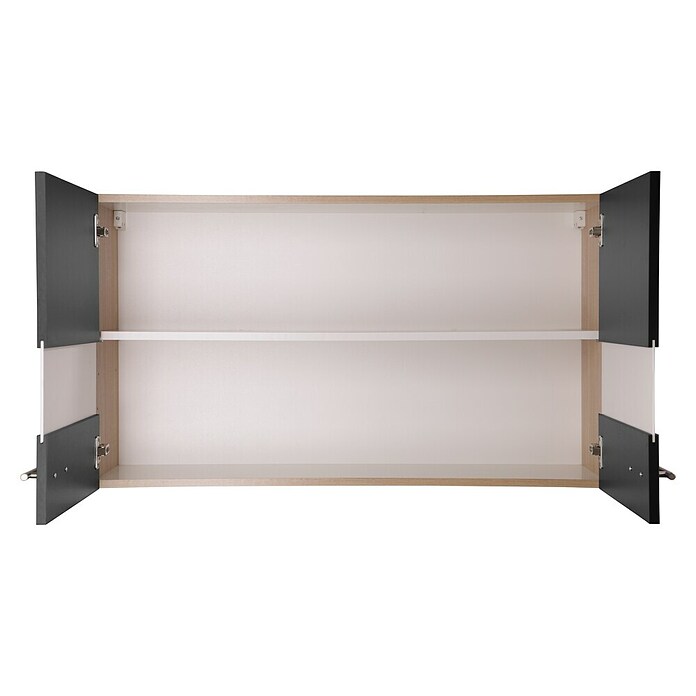 Respekta Merle Hängeschrank (B x T x H: 100 x 34,6 x 56,1 cm, Schwarz) | BAUHAUS