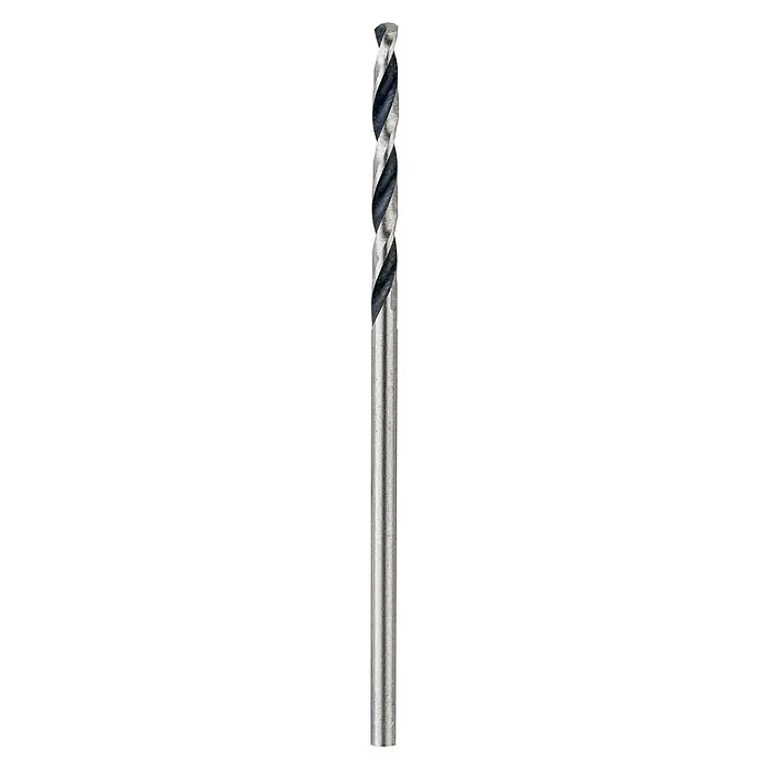 Bosch Metallbohrer - Durchmesser Bohrer: 1,5 mm, 10 Stk. - Nahaufnahme eines Schaftfräsers mit Wendelnut, der für präzise Metallbearbeitung entwickelt wurde.