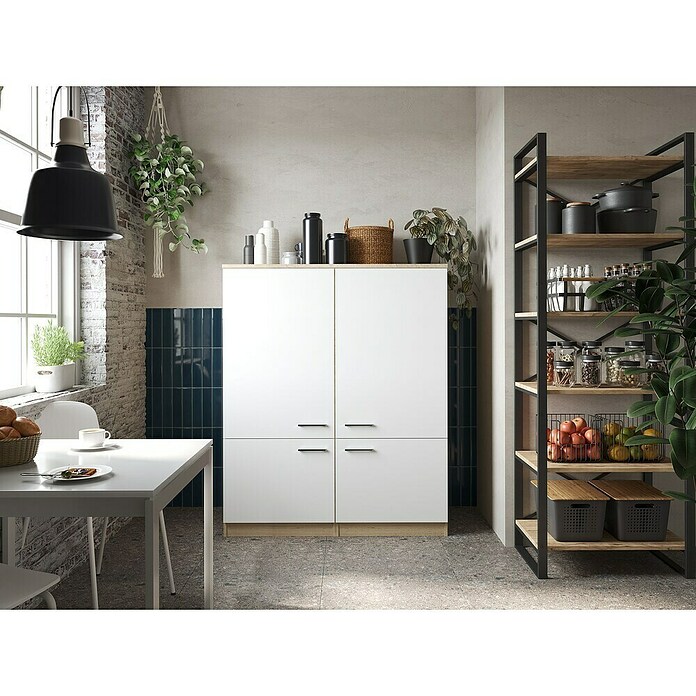 Respekta Merle Hochschrank (B x T x H: 120 x 60 x 144,9 cm, Weiß) | BAUHAUS