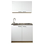 Respekta Merle Miniküche Set 4 (Breite: 100 cm, Weiß, Glaskeramikkochfeld) | BAUHAUS