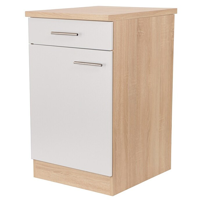Respekta Merle Unterschrank (B x T x H: 50 x 60 x 84,8 cm, Weiß) | BAUHAUS