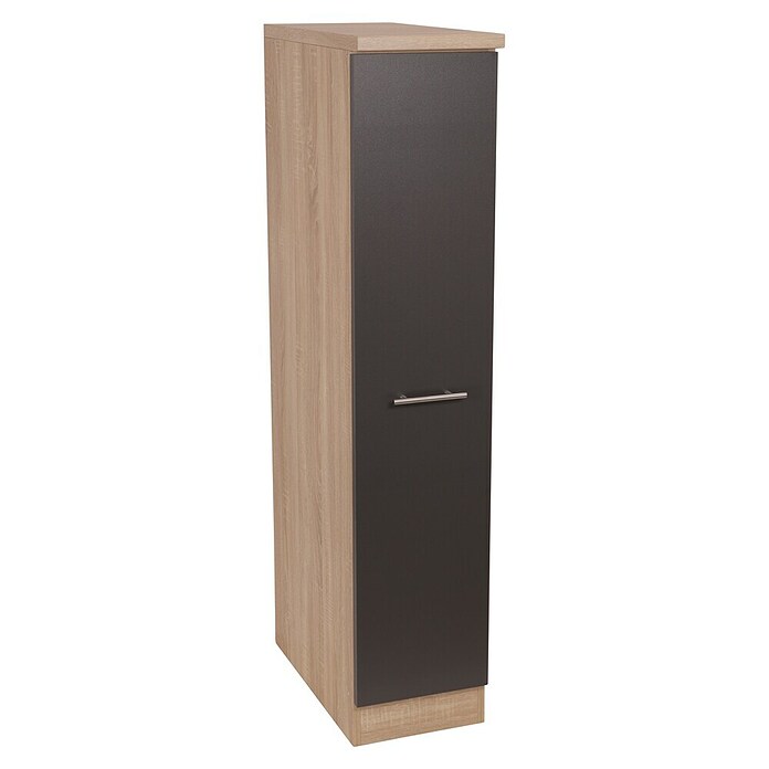Respekta Merle Apotheker-Hochschrank (B x T x H: 30 x 60 x 144,8 cm, Grau, mit Arbeitsplattenabdeckung) | BAUHAUS