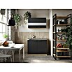 Respekta Merle Miniküche Typ 5 (Breite: 100 cm, Schwarz, Duo-Kochmulde) | BAUHAUS