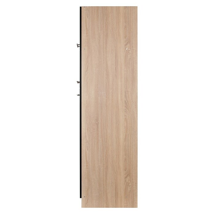 Respekta Merle Geräteumbauschrank (B x T x H: 60 x 60 x 200 cm, Schwarz, Für Kühl-Gefrierkombination) | BAUHAUS