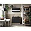 Respekta Merle Miniküche Set 3 (Breite: 100 cm, Schwarz, Glaskeramikkochfeld) | BAUHAUS