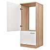 Respekta Merle Geräteumbauschrank (B x T x H: 60 x 60 x 144,8 cm, Weiß, Für Kühlschrank) | BAUHAUS