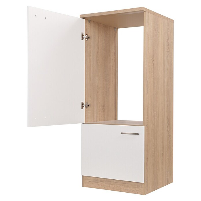 Respekta Merle Geräteumbauschrank (B x T x H: 60 x 60 x 144,8 cm, Weiß, Für Kühlschrank) | BAUHAUS