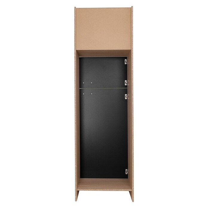 Respekta Merle Geräteumbauschrank (B x T x H: 60 x 60 x 200 cm, Schwarz, Für Kühl-Gefrierkombination) | BAUHAUS