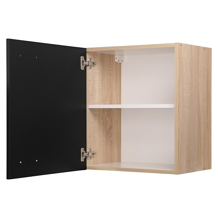 Respekta Merle Hängeschrank (B x T x H: 50 x 34,6 x 56,1 cm, Schwarz) | BAUHAUS