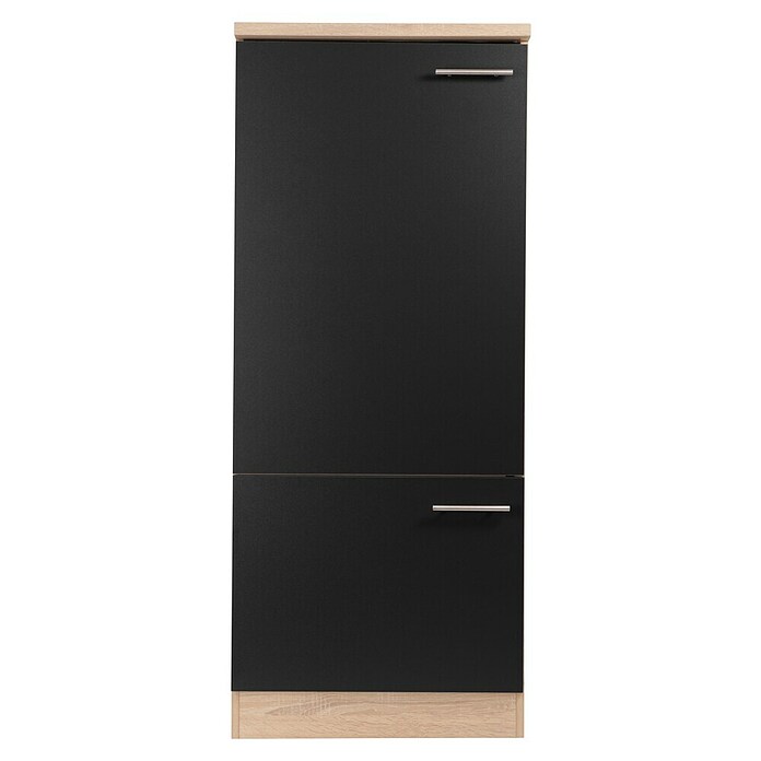 Respekta Merle Geräteumbauschrank (B x T x H: 60 x 60 x 144,8 cm, Schwarz, Für Kühlschrank) | BAUHAUS