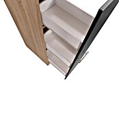 Respekta Merle Apotheker-Hochschrank (B x T x H: 30 x 60 x 144,8 cm, Schwarz, mit Arbeitsplattenabdeckung) | BAUHAUS