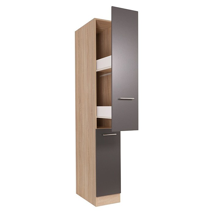 Respekta Merle Apotheker-Hochschrank (B x T x H: 30 x 60 x 200 cm, Grau) | BAUHAUS