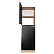 Respekta Merle Kühlumbauschrank (B x T x H: 60 x 60 x 200 cm, Schwarz) | BAUHAUS