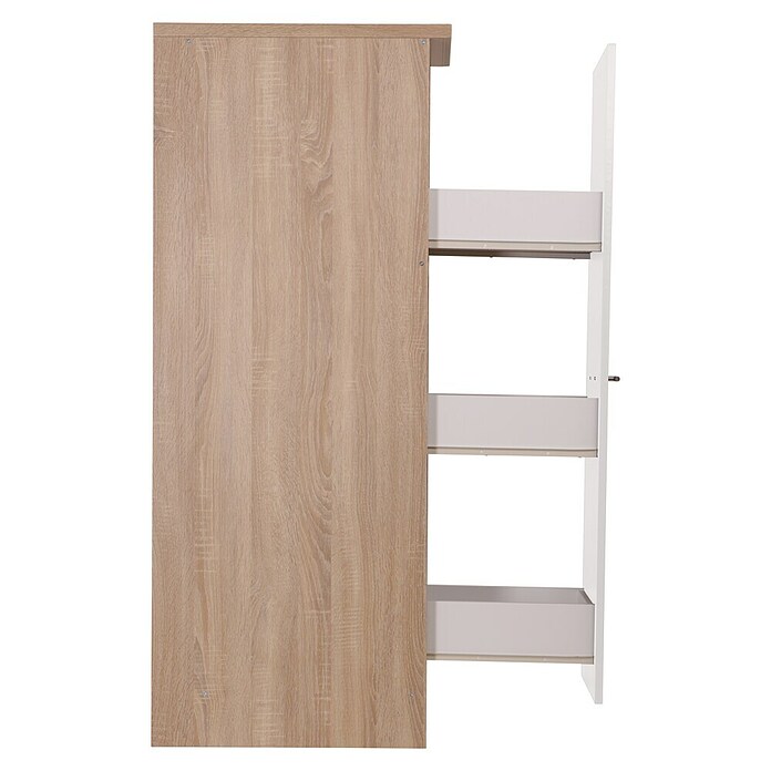 Respekta Merle Apotheker-Hochschrank (B x T x H: 30 x 60 x 144,8 cm, Weiß, mit Arbeitsplattenabdeckung) | BAUHAUS