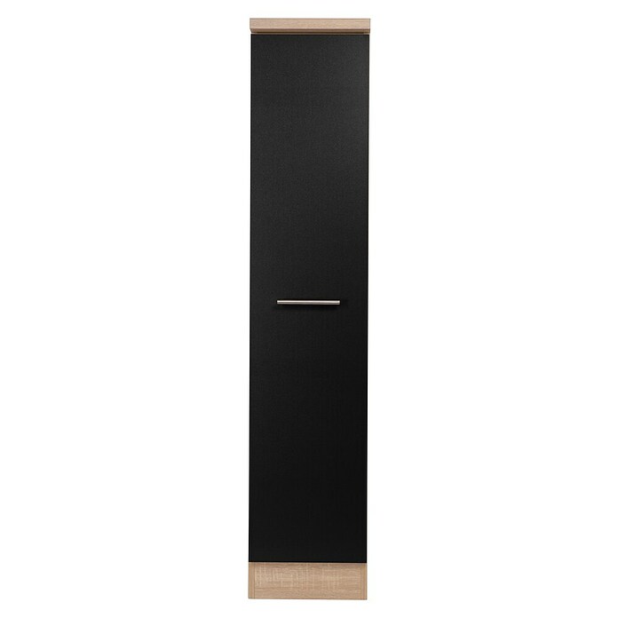 Respekta Merle Apotheker-Hochschrank (B x T x H: 30 x 60 x 144,8 cm, Schwarz, mit Arbeitsplattenabdeckung) | BAUHAUS