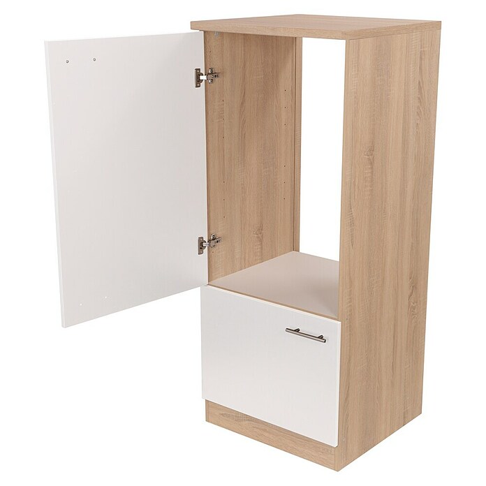 Respekta Merle Geräteumbauschrank (B x T x H: 60 x 60 x 144,8 cm, Weiß, Für Kühlschrank) | BAUHAUS