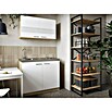 Respekta Merle Miniküche Typ 5 (Breite: 100 cm, Weiß, Duo-Kochmulde) | BAUHAUS