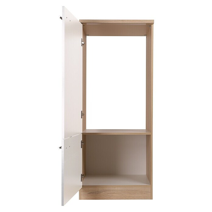 Respekta Merle Geräteumbauschrank (B x T x H: 60 x 60 x 144,8 cm, Weiß, Für Kühlschrank) | BAUHAUS