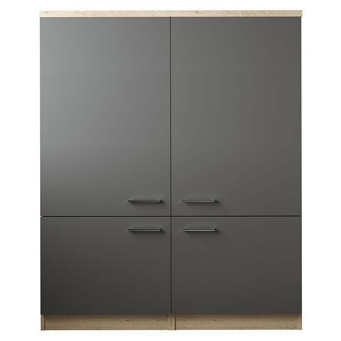 Respekta Merle Hochschrank (B x T x H: 120 x 60 x 144,9 cm, Grau) | BAUHAUS