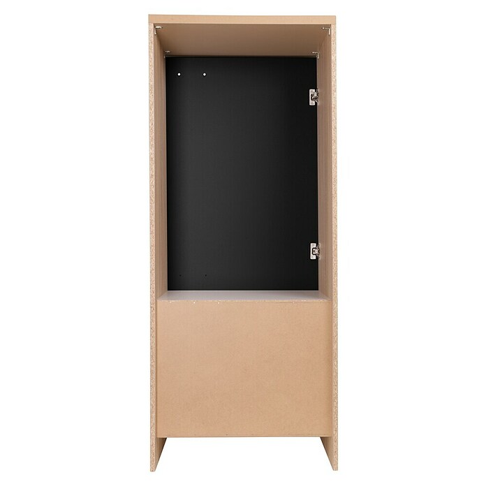 Respekta Merle Geräteumbauschrank (B x T x H: 60 x 60 x 144,8 cm, Schwarz, Für Kühlschrank) | BAUHAUS