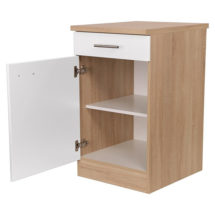 Respekta Merle Unterschrank (B x T x H: 50 x 60 x 84,8 cm, Weiß) | BAUHAUS