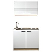 Respekta Merle Miniküche Set 3 (Breite: 100 cm, Weiß, Glaskeramikkochfeld) | BAUHAUS