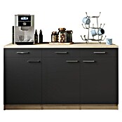 Respekta Merle Unterschrank (B x T x H: 150 x 60 x 85 cm, Schwarz) | BAUHAUS