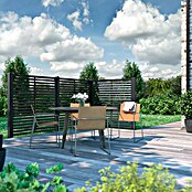 Plus Sichtschutzelement Koyto (160 x 160 cm, Holz, Schwarz) | BAUHAUS
