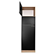 Respekta Merle Kühlumbauschrank (B x T x H: 60 x 60 x 200 cm, Schwarz) | BAUHAUS
