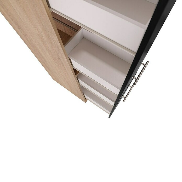 Respekta Merle Apotheker-Hochschrank (B x T x H: 30 x 60 x 200 cm, Schwarz) | BAUHAUS