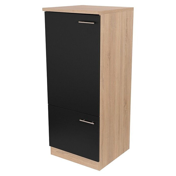 Respekta Merle Geräteumbauschrank (B x T x H: 60 x 60 x 144,8 cm, Schwarz, Für Kühlschrank) | BAUHAUS