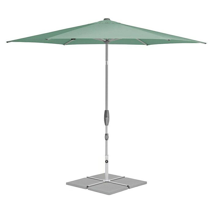 Suncomfort Marktschirm Shell-Turn (Frost Grün, Durchmesser Bespannung: 300 cm) | BAUHAUS