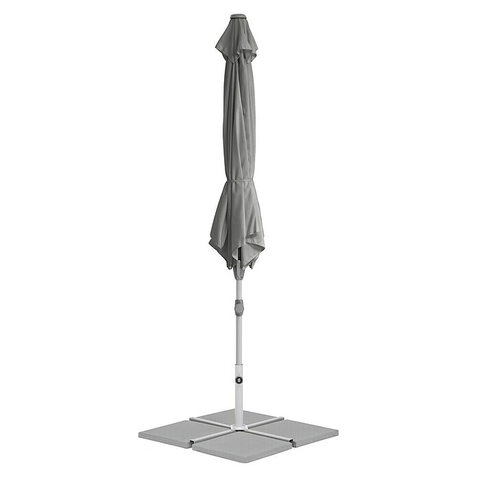 Suncomfort Marktschirm Shell-Turn (Steingrau, Durchmesser Bespannung: 300 cm) | BAUHAUS