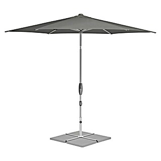 Suncomfort Marktschirm Shell-Turn (Steingrau, Durchmesser Bespannung: 300 cm)