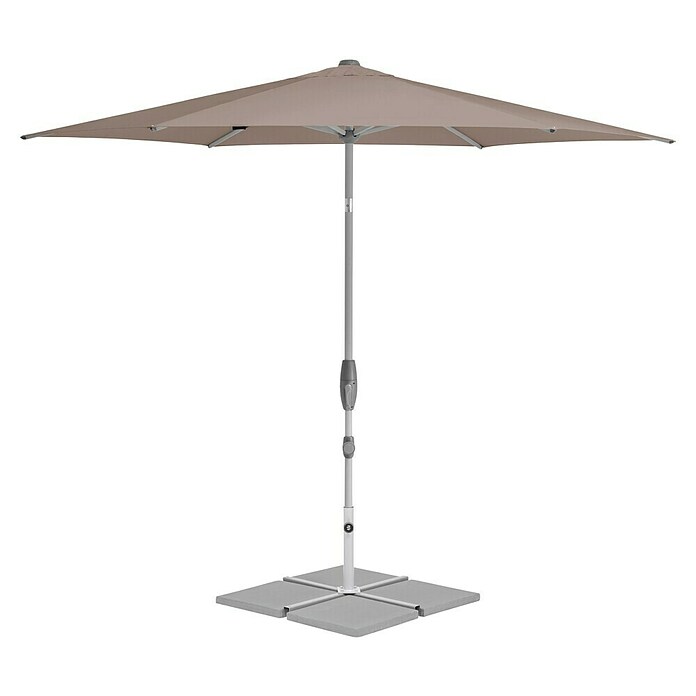Suncomfort Marktschirm Shell-Turn (Light Taupe, Durchmesser Bespannung: 300 cm) | BAUHAUS