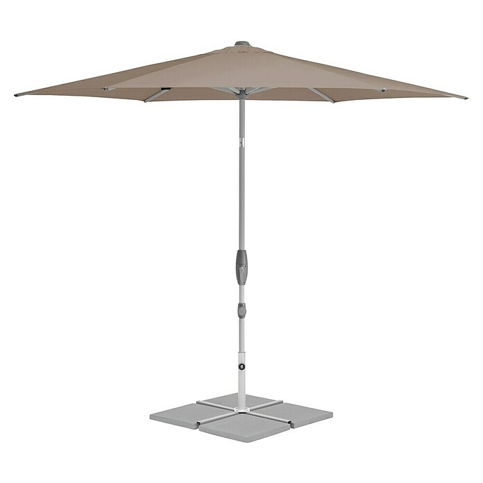 Suncomfort Marktschirm Shell-Turn (Light Taupe, Durchmesser Bespannung: 300 cm) | BAUHAUS